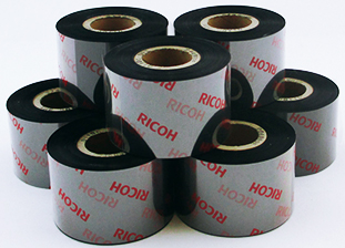 ผ้าหมึกสำหรับพิมพ์บาร์โค้ด ริบบอนบาร์โค้ด Thermal Transfer Ribbon (TTR) ยี่ห้อ Ricoh